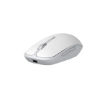Souris Accsup rechargeable sans fils blanche bicolore - 2.4G & Bluetooth