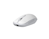 Souris Accsup rechargeable sans fils blanche bicolore - 2.4G & Bluetooth