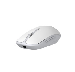 Souris Accsup rechargeable sans fils blanche bicolore - 2.4G & Bluetooth