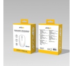 Souris Accsup rechargeable sans fils blanche bicolore - 2.4G & Bluetooth
