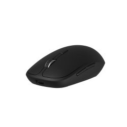 Souris Accsup rechargeable sans fils noire - 2.4G & Bluetooth