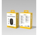 Souris Accsup rechargeable sans fils noire - 2.4G & Bluetooth