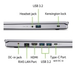 PC portable Acer Aspire Go 15 AG15-42P-R99J 15,6" Full HD 60 Hz AMD Ryzen 5 8 Go RAM 512 Go SSD Argent