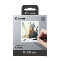 Consommable pour imprimante photo Canon XC-20L - Kit 20 impressions format carte de credit pour Selphy QX20