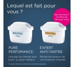 Cartouche filtre à eau Brita Pack de 2+1 Maxtra Pro Expert anti-tartre