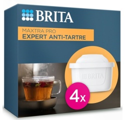 BRITA FRANCE Pack de cartouches filtrantes Pack 4 filtres à eau MAXTRA PRO- LIMESCALE EXPERT