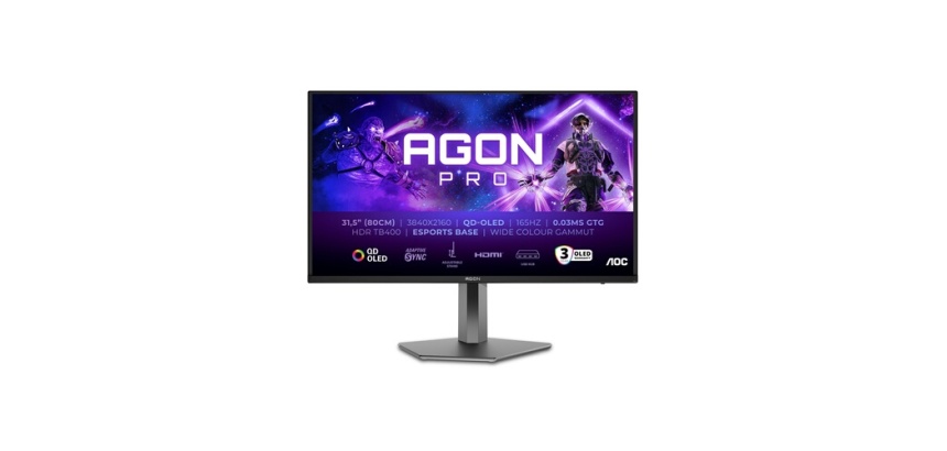 Ecran PC Aoc gaming 32" 165 Hz 4K UHD Gris foncé