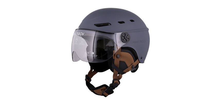 Casque vélo Tnb URBAN MOOV - visière taille M - bleu marine