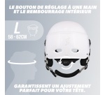Casque vélo Tnb URBAN MOOV - visière taille L - blanc
