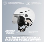Casque vélo Tnb URBAN MOOV - visière taille M - blanc