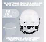 Casque vélo Tnb URBAN MOOV - visière taille M - blanc
