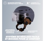 Casque vélo Tnb URBAN MOOV - visière taille L - bleu marine