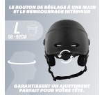 Casque vélo Tnb URBAN MOOV - visière taille L - noir