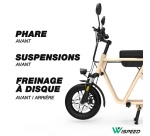 Draisienne électrique Wispeed WIMOB SCOOT SABLE – CYCLOMOBILE HOMOLOGUE ROUTE
