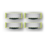 Accessoire rasage Philips Pack de 4 lames de remplacement tondeuse OneBlade QP240/50 Chrome foncé