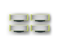 Accessoire rasage Philips Pack de 4 lames de remplacement tondeuse OneBlade QP240/50 Chrome foncé