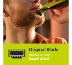 Accessoire rasage Philips Pack de 4 lames de remplacement tondeuse OneBlade QP240/50 Chrome foncé