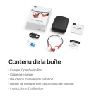 Casque audio Shokz CONDUCTION OSSEUSE OPENSWIM PRO CORAILBLUE CHARGE SANS FIL