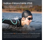 Casque audio Shokz CONDUCTION OSSEUSE OPENSWIM PRO GRIS CHARGE SANS FIL