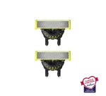Accessoire rasage Philips Pack 2 Lames de remplacement Tondeuse OneBlade 360 QP420/50 Gris