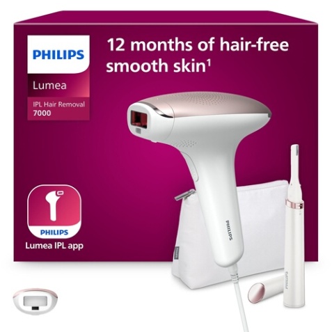 Epilation semi-définitive Philips Lumea Advanced IPL BRI920/00 S7000 Technologie lumière pulsée - avec tondeuse-stylo satin compact