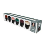 Tasse et Mugs Bitz Tasse espresso 9 cl 6 pieces Noir ass.
