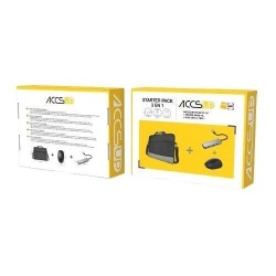 Sacoche pour ordinateur portable Accsup Pack 3 en 1 - 14'' PC bag + Mouse + USB C 4 en1 Hub
