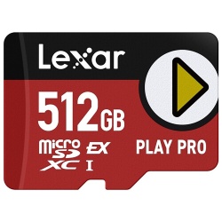 Carte mémoire SD Lexar EXPRESS 512GO PLAY PRO COMPATIBLE SWITCH 2