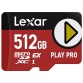 Carte mémoire SD Lexar EXPRESS 512GO PLAY PRO COMPATIBLE SWITCH 2