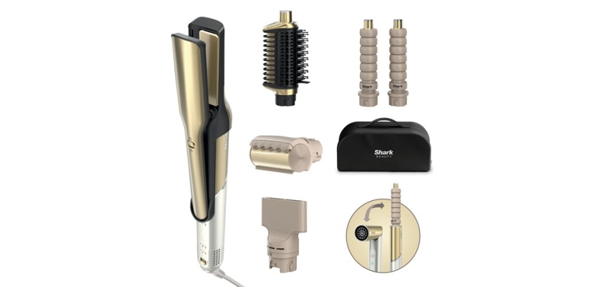 Brosse coiffante Shark Glam HD6051SEU Doré