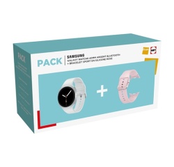 Montre connectée Samsung Pack Galaxy Watch8 40mm argent BT + Bracelet Rose