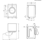 Lave-linge séchant Electrolux EWW8416DB Blanc