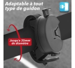 Divers équipement ou accessoire vélo Tnb URBAN MOOV - Support flexible velo/trottinette universel pour Smartphones - noir
