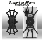 Divers équipement ou accessoire vélo Tnb URBAN MOOV - Support flexible velo/trottinette universel pour Smartphones - noir