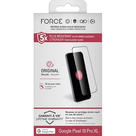 Protection d'écran pour smartphone Forceglass Original Transparent pour Google Pixel 10 Pro XL