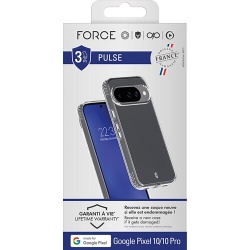 Coque et étui téléphone mobile Forcecase Pulse Transparent pour Google Pixel 10 et Pixel 10 Pro
