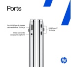PC portable Hp OmniBook 5 NGAI 16-bf0010nf 16" Ecran tactile Copilot+PC Snapdragon X Plus 16 Go RAM 512 Go SSD Argent glacier