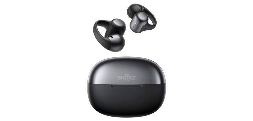 Ecouteurs Shokz OpenDots One à conduction aérienne avec réduction active du bruit Noir