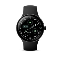 Montre connectée Google Pixel Watch 4 41 mm Bluetooth Noir Mat avec bracelet sport fluoroélastomère Noir Volcanique