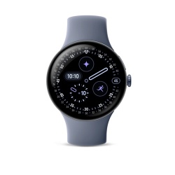 Montre connectée Google Pixel Watch 4 45 mm Bluetooth Gris satiné avec bracelet sport fluoroélastomère Gris Quartz