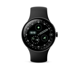 Montre connectée Google Pixel Watch 4 41 mm 4G Noir Mat avec bracelet sport fluoroélastomère Noir Volcanique
