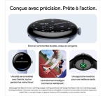 Montre connectée Google Pixel Watch 4 41 mm 4G Noir Mat avec bracelet sport fluoroélastomère Noir Volcanique