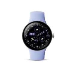 Montre connectée Google Pixel Watch 4 41 mm Bluetooth Argent Poli avec bracelet sport fluoroélastomère Iris