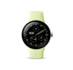 Montre connectée Google Pixel Watch 4 41 mm Bluetooth Doré avec bracelet sport fluoroélastomère Vert Citron