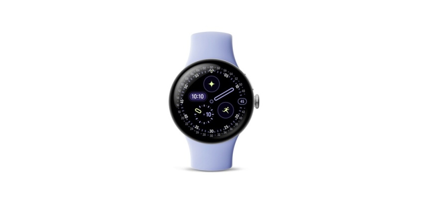 Montre connectée Google Pixel Watch 4 41 mm 4G Argent Poli avec bracelet sport fluoroélastomère Iris