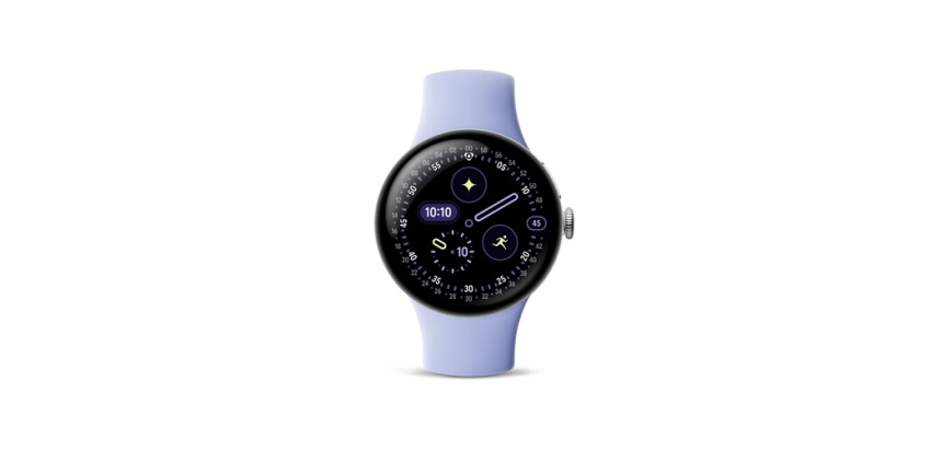 Montre connectée Google Pixel Watch 4 41 mm 4G Argent Poli avec bracelet sport fluoroélastomère Iris