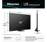TV LED Hisense Mini LED 85U8Q 215 cm 2025