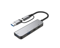 Autres accessoires informatiques Accsup HUB USB-C+A 4 en 1