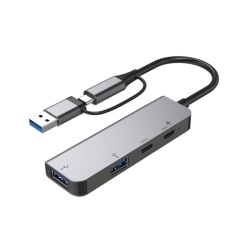 Autres accessoires informatiques Accsup HUB USB-C+A 4 en 1