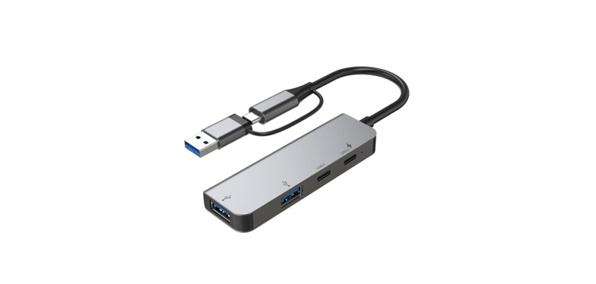 Autres accessoires informatiques Accsup HUB USB-C+A 4 en 1